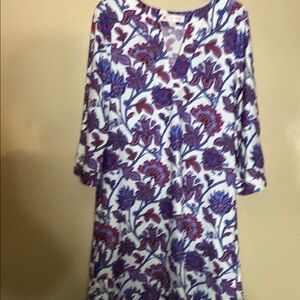 Jude Connally Blue and Red Paisley Dress